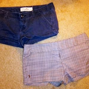 Hollister & Charlotte Russe, bundle 2 pr of Shorts